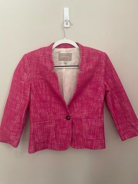 Pink Banana Republic Cropped Blazer (Size 6)